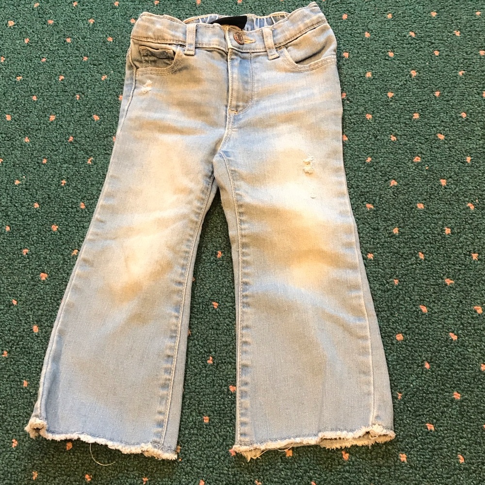 GAP Light Blue, flare,  Frayed Hem Jeans